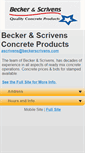 Mobile Screenshot of beckerscrivens.com